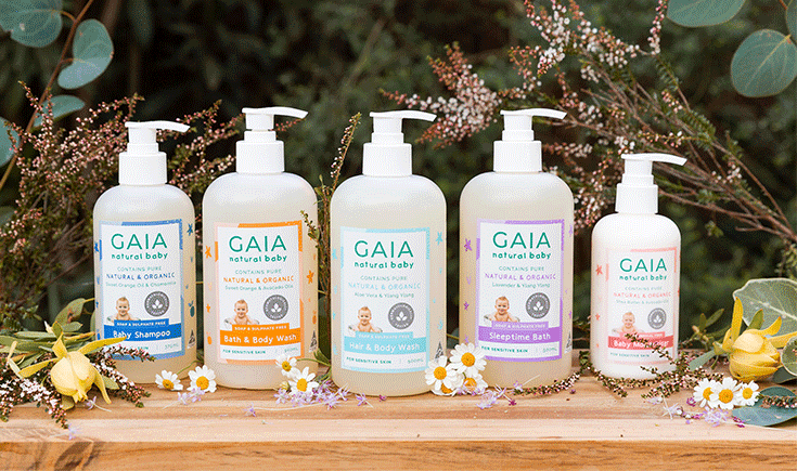 Gaia Natural Baby Skincare Range Review Newborn Baby