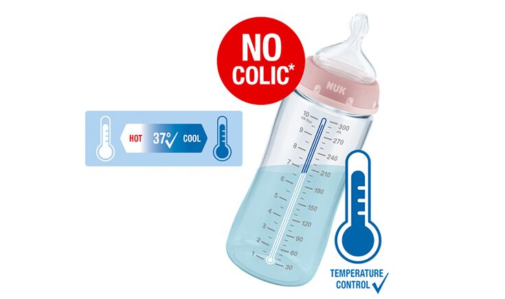 NUK First Choice+ Anti Colic Bottle with Temperature Control - Review -  Newborn Baby