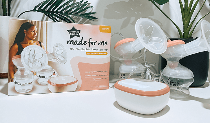 Tommee Tippee Made for Me Double Electric Breast Pump, USB Rechargeable |  Quiet, Portable, Lightweight
