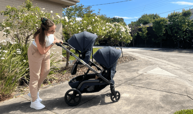 Redsbaby NUVO Double Pram Review by Mum Rachael Newborn Baby